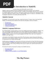 Gentle Introduction to MathML