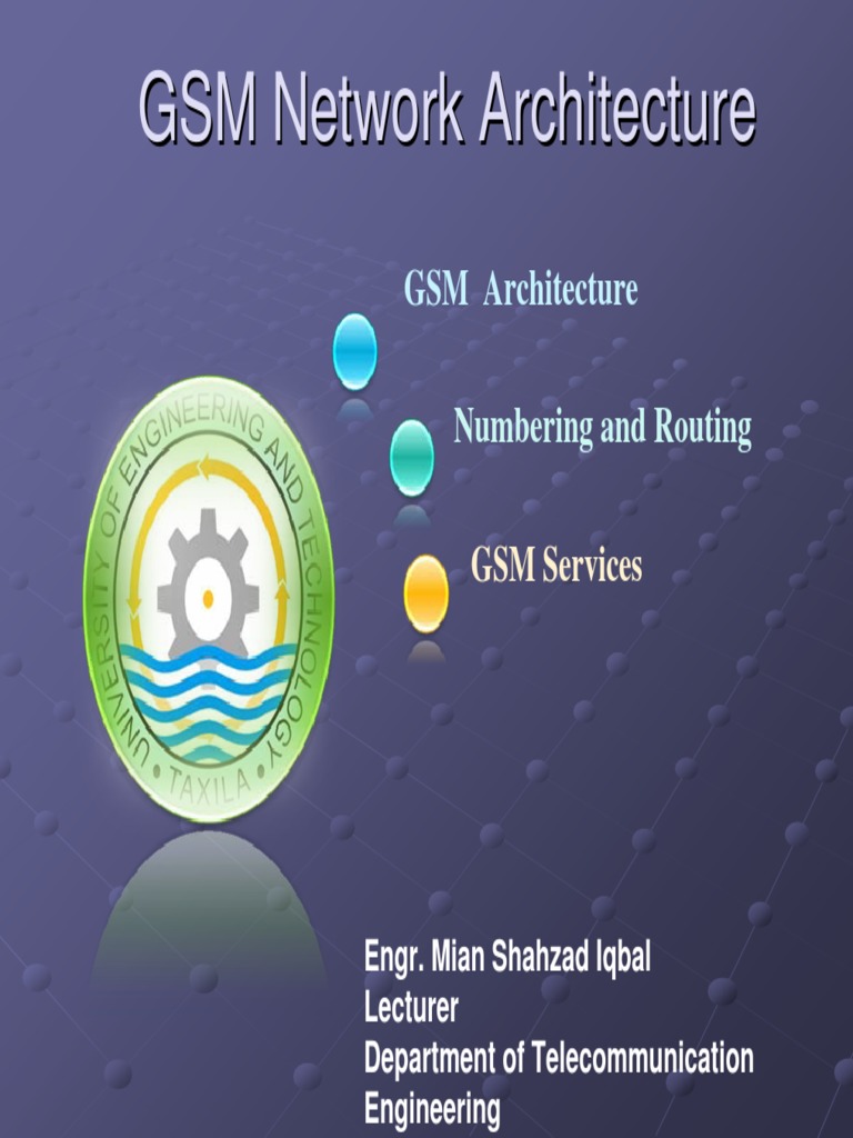 Lec 3 & 4 GSMNetArchitecture (Revised) | PDF | Subscriber Identity ...