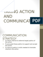 Taking Action and Communicating