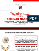 Seminar Nasional Pra Kongres Oleh Ahmad Basarah, MH