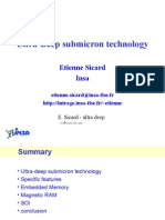 Ultra-Deep Submicron Technology: Etienne Sicard Insa
