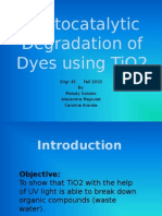 Photocatalytic Degradation of Dyes Using TiO2