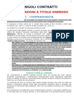 Schemi Concettuali Singoli Contratti Tipici - Istituzioni Di Diritto Privato II