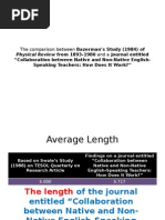 The Comparison Between Swale's Study (1988)