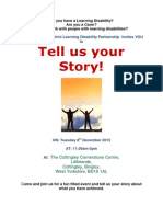 Tell Us Your Story Flyer