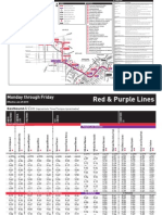 Purple&Red Metro Timetable