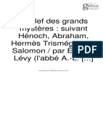 La Clef Des Grands Mystères: Suivant Hénoch, Abraham, Hermès Trismégiste Et Salomon