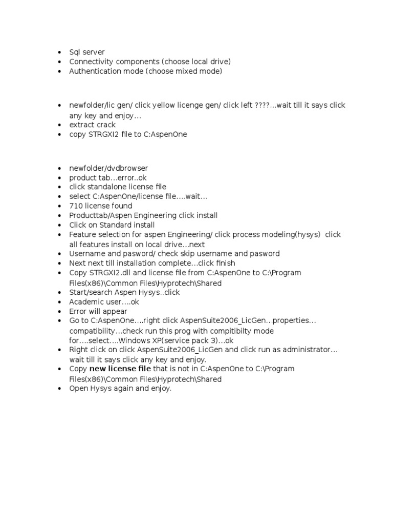 Aspen hysys manual