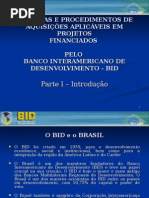 Bid - Políticas