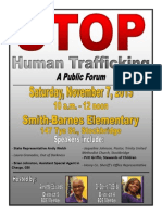 Forum - Stop Human Trafficking - 11-7-15
