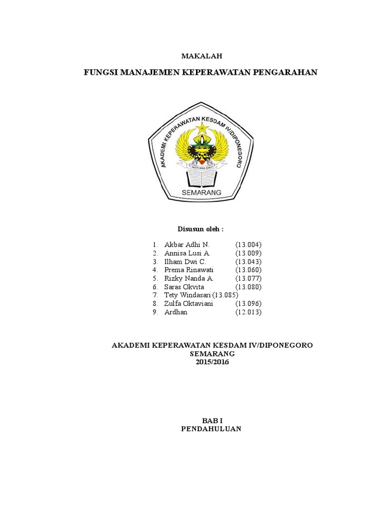 Makalah Pengarahan Managemnt Keperawatan