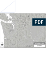 Blank Washington State Physical Map