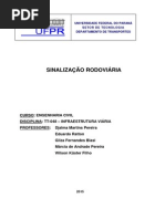 Apostila SINALIZAÇÃO 2015