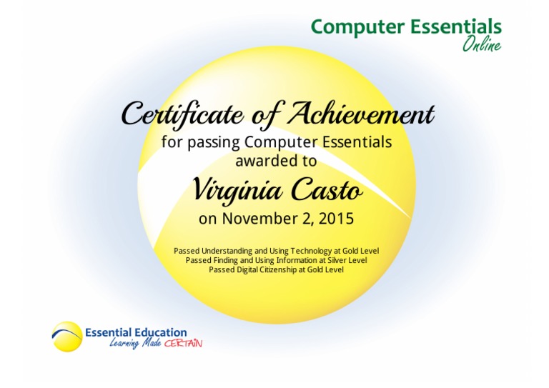 Tech Skills Certification | PDF