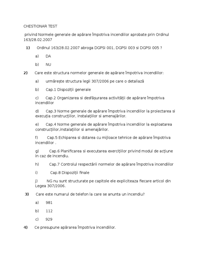 Chestionar Psi | PDF