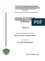 Control Del Sistema de Traccion de Un Vehiculo Electrico