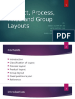 Product, Process, Fixed and Group Layouts