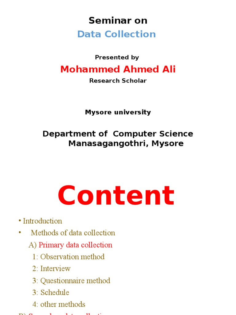 Data Collection Pdf Observation Questionnaire