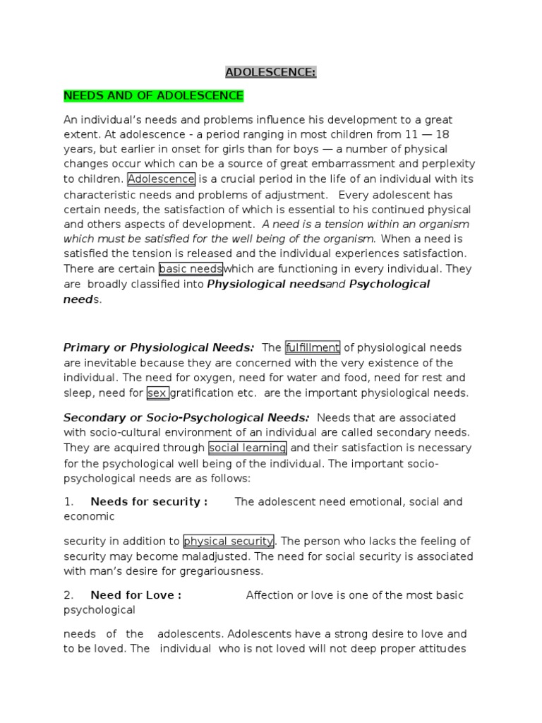 Adolescence essay pdf image