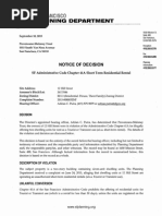 12 Hill Street - Notice of Decision