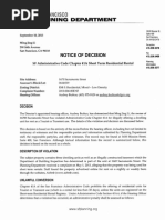 1673 Sacramento Street - Notice of Decision