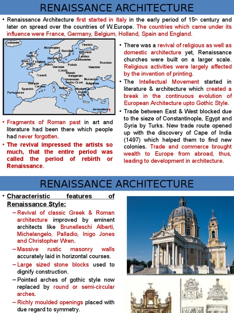 Renaissance Architecture PDF Renaissance Gothic Architecture