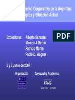 Seminario Gobierno Corporativo Argentina