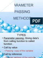 Parameter Passing Methods