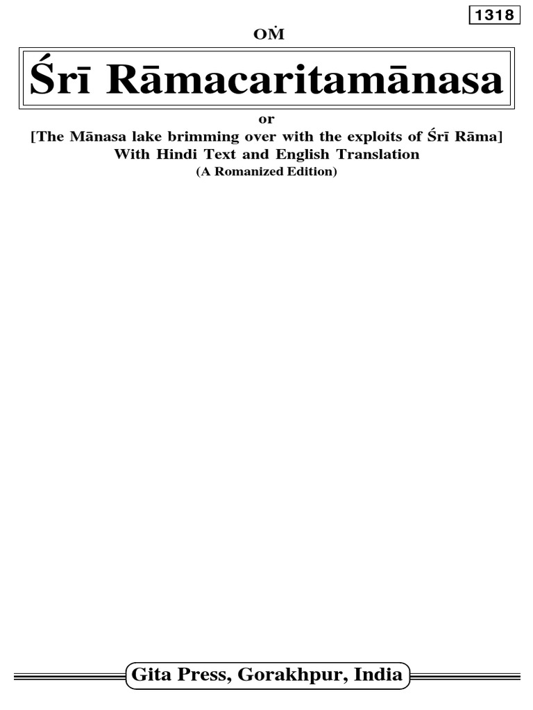 1318 - Sri Ramchritmanas - Roman PDF | PDF | Business