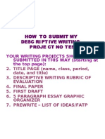 ESL 3 AND ESL 4 HOW TO SUBMIT MY WRITING PROJECT NOTES