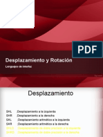 Desplazamiento y Rotación en Lenguajes de Interfaz