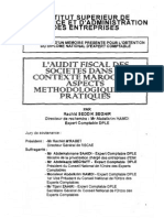 L'Audit Fiscal Des Stés Dans Le Contexte Marocain( Mémoire ISCE) (1)
