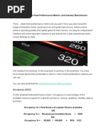 Hotel Performance Metrics and Industry Benchmarks