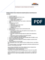 Regras Gerais Para Formatar Dissertações de Mestrado No UniCeub