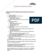 Regras Gerais para Formatar Dissertações de Mestrado No UniCeub