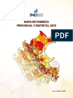  Mapa de Pobresa Provincial y Distrital 2013