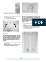 GE Arctica Pro SxS-GSS23-GSS25-GSS27-PSS23-PSS27-PSS29-PSSS25 Fresh Food Air Damper Removal