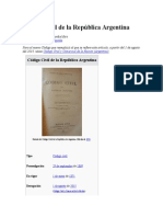 Código Civil de La República Argentina