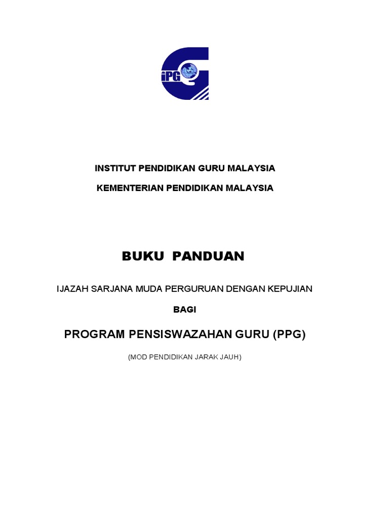 Buku Panduan Ppg Lengkap Pdf