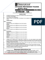 KVPY 2015 Paper Solution SA 1