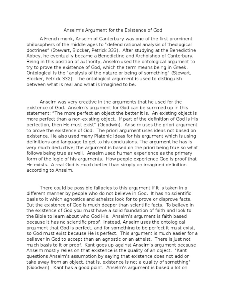 St anselm philosophy picture