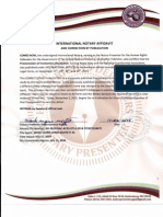 CORRECTION BY PUBLICATION: PROCLAMATION OF INVOLUNTARY DISSOLUTION, Naming Nancy Doty and The National Guardianship Association, First Publishing