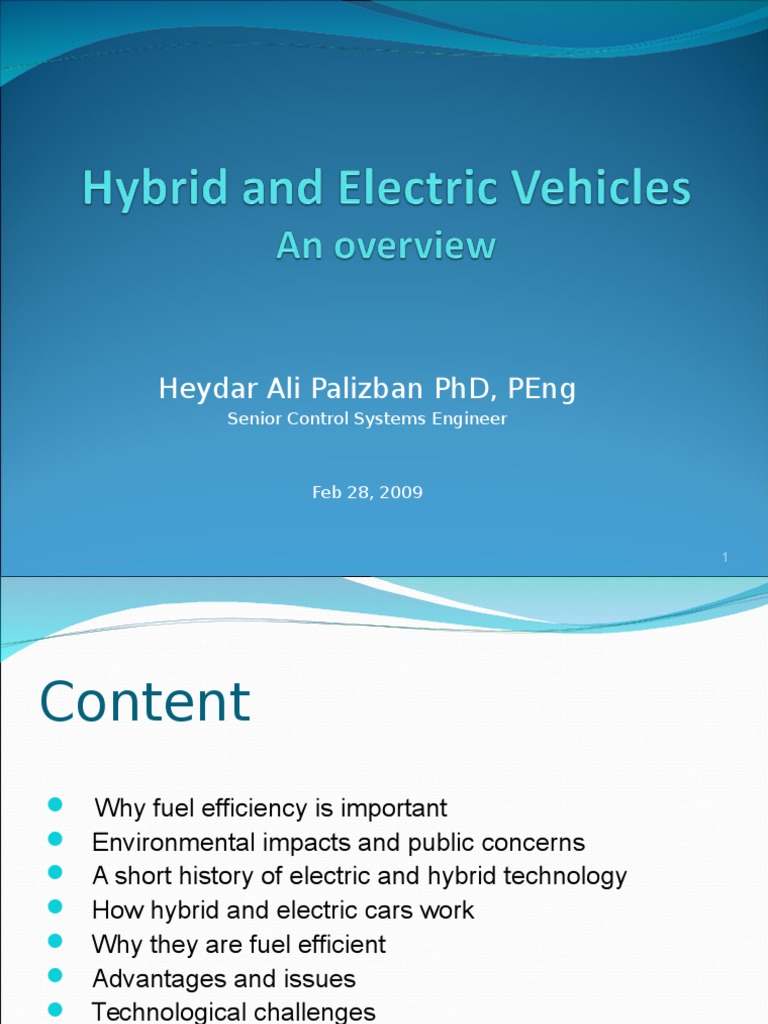 Hybrid and Electric Vehicles | PDF | Battery (Electricity) | Hybrid Vehicle