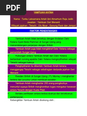 Yamtuan Antah Pdf