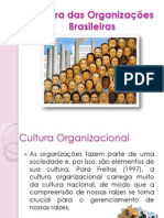Cultura Das Organizações Brasileiras.
