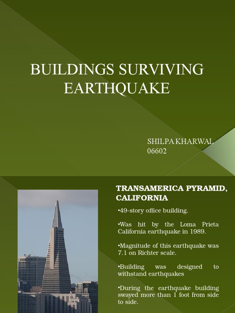Buildings Surviving Earthquake | PDF | Earthquakes | Solid Mechanics