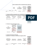 Calculo de Economia Uso Lampada LED