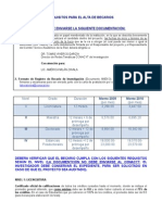 Requisitos Para El Alta de Becarios