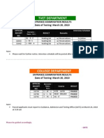 Examination Result March 18