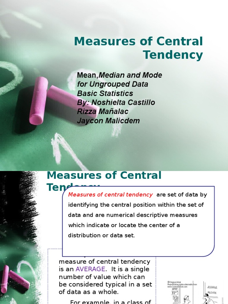 Statistics Initial Presentation (Handout) | PDF | Arithmetic Mean | Median